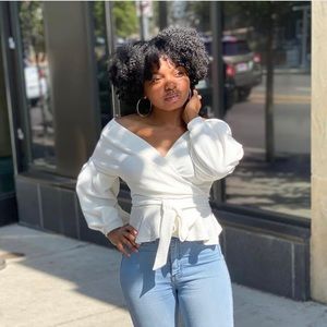 Petite Off The Shoulder Blouse